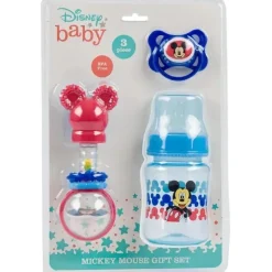 Cudlie - 3Pk Mickey Mouse Baby definido em chocalho de cartão