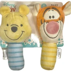 Cudlie - Pooh Tiger Plush Lovie And Rattle Set