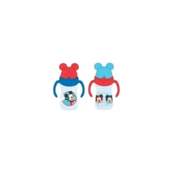 Cudlie Disney Mickey Mouse Straw Sipper Cup With Handles 2 Pk - Blue