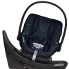 Cybex - Assento de carro infantil seguro com sensor giratório Aton G, azul oceano