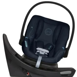 Cybex - Assento de carro infantil seguro com sensor giratório Aton G, azul oceano