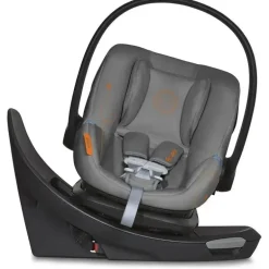 Cybex - Assento de carro infantil seguro com sensor giratório Aton G, cinza lava