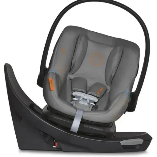 Cybex - Assento de carro infantil seguro com sensor giratório Aton G, cinza lava