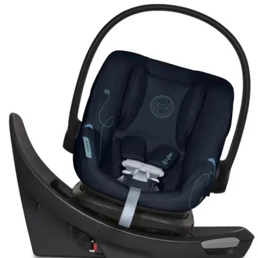 Cybex - Assento de carro infantil seguro com sensor giratório Aton G, azul oceano