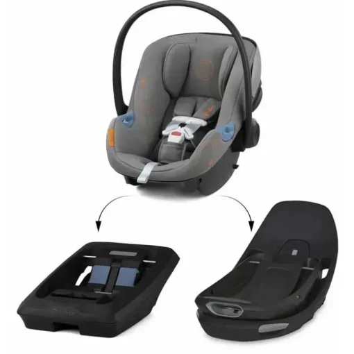 Cybex - Assento de carro infantil seguro com sensor giratório Aton G, cinza lava