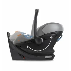 Cybex - Assento de carro infantil seguro com sensor giratório Aton G, cinza lava