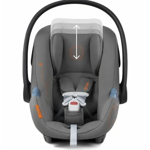 Cybex - Assento de carro infantil seguro com sensor giratório Aton G, cinza lava