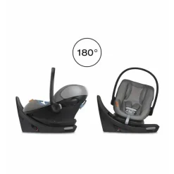 Cybex - Assento de carro infantil seguro com sensor giratório Aton G, cinza lava