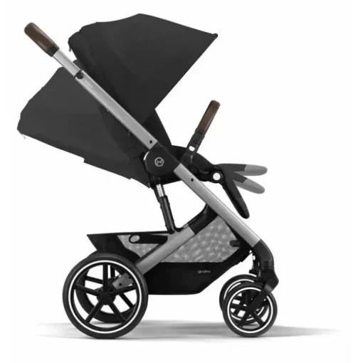 Cybex - Balios S Lux 2 Carrinho, Moldura Prata/Preto Lua