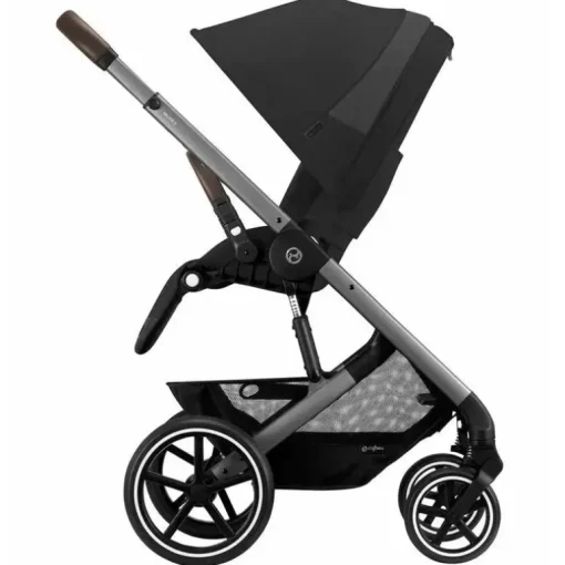 Cybex - Balios S Lux 2 Carrinho, Moldura Prata/Preto Lua