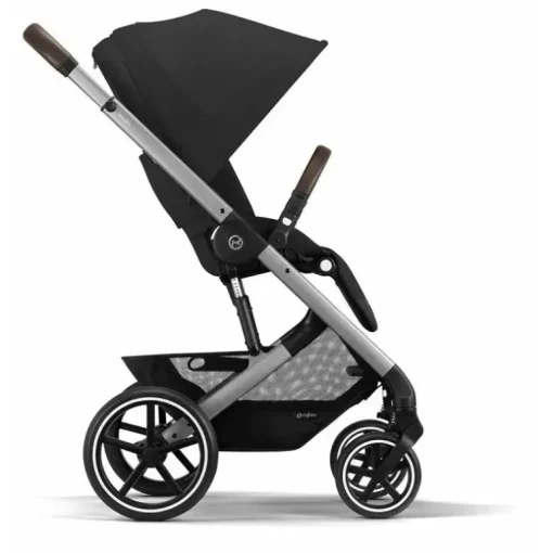 Cybex - Balios S Lux 2 Carrinho, Moldura Prata/Preto Lua