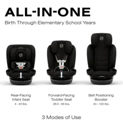 Cybex - Callisto G 360° Rotating All-in-One Convertible Car Seat, Moon Black
