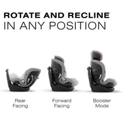 Cybex - Callisto G 360° Rotating All-in-One Convertible Car Seat, Stone Grey