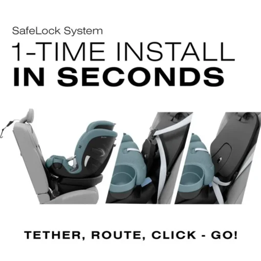 Cybex - Callisto G 360° Rotating All-in-One Convertible Car Seat, Stormy Blue