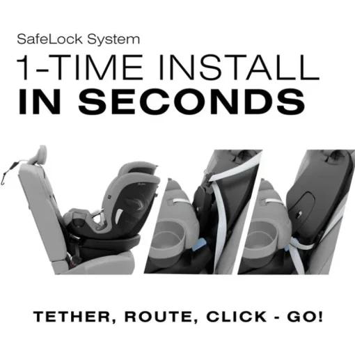 Cybex - Callisto G 360° Rotating All-in-One Convertible Car Seat, Stone Grey