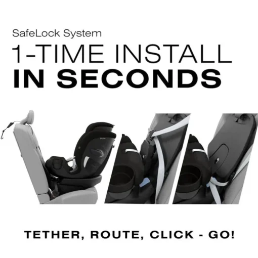 Cybex - Callisto G 360° Rotating All-in-One Convertible Car Seat, Moon Black