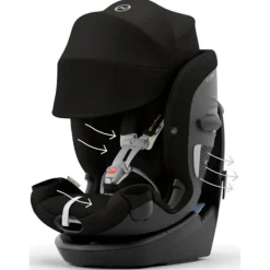 Cybex - Callisto G 360° Rotating All-in-One Convertible Car Seat, Moon Black