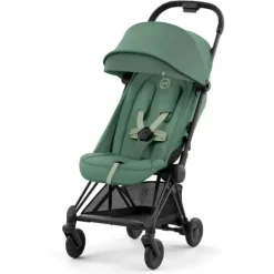 Cybex - Carrinho Compacto Coya, Preto Mate/Verde Folha
