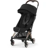 Cybex - Carrinho Compacto Coya, Ouro Rosa/Preto Sépia