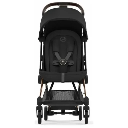 Cybex - Carrinho Compacto Coya, Ouro Rosa/Preto Sépia