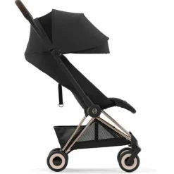Cybex - Carrinho Compacto Coya, Ouro Rosa/Preto Sépia