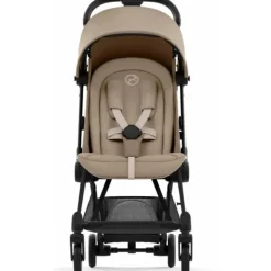 Cybex - Carrinho Coya Compacto, Preto Mate/Bege Aconchegante