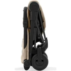 Cybex - Carrinho Coya Compacto, Preto Mate/Bege Aconchegante