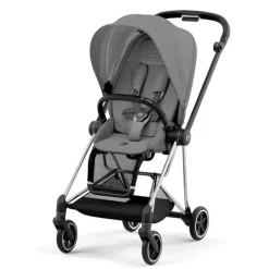 Cybex - Carrinho de passeio completo Mios 3 cromado/preto, cinza Soho