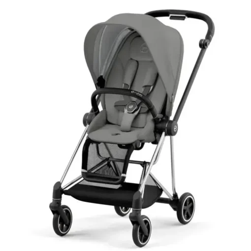 Cybex - Carrinho de passeio completo Mios 3 cromado/preto, cinza Soho