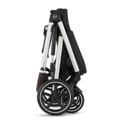 Cybex - Carrinho de passeio simples a duplo Gazelle S 2, moldura prateada/preto lua