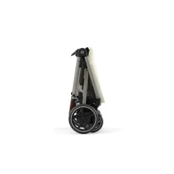 Cybex - Carrinho de passeio simples a duplo Egazelle S, estrutura taupe/bege concha