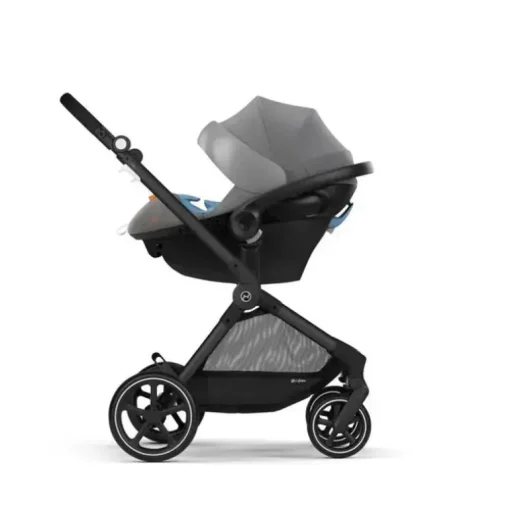 Cybex - Carrinho EOS + Cadeira Auto Infantil Aton G, Cinza Lava