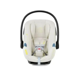 Cybex - Carrinho Eos Seashell Bege Moldura Preta &amp; Aton G