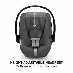 Cybex - Cloud G Lux SensorSafe Comfort Extend Cadeira Auto Infantil Lava Cinza