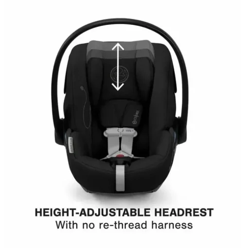 Cybex - Cloud G Lux SensorSafe Comfort Extend Extend Infant Car Seat, Moon Black