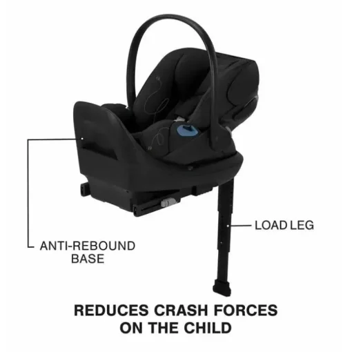 Cybex - Cloud G Lux SensorSafe Comfort Extend Extend Infant Car Seat, Moon Black
