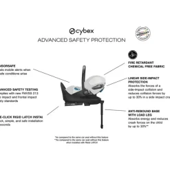 Cybex - Cloud T Sensorsafe Infant Car Seat, Platinum White