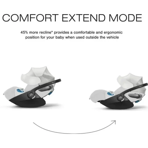 Cybex - Cloud T Sensorsafe Infant Car Seat, Platinum White