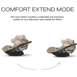 Cybex - Cloud T Sensorsafe Infant Car Seat, Cozy Beige