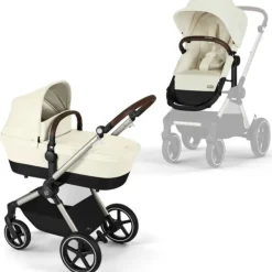 Cybex - Eos Lux 2-In-1 Stroller, Seashell Beige