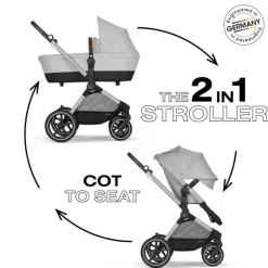 Cybex - EOS Lux 2-in-1 Stroller, Lava Grey