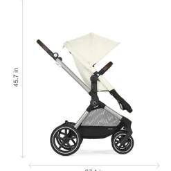 Cybex - Eos Lux 2-In-1 Stroller, Seashell Beige