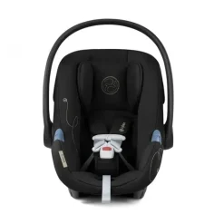 Cybex - EOS Travel System, carrinho + cadeirinha infantil Aton G Moon Black (moldura prateada)