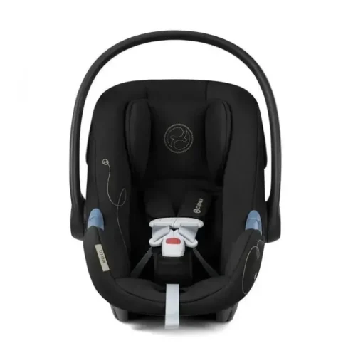 Cybex - EOS Travel System, carrinho + cadeirinha infantil Aton G Moon Black (moldura prateada)