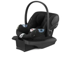 Cybex - EOS Travel System, carrinho + cadeirinha infantil Aton G Moon Black (moldura prateada)