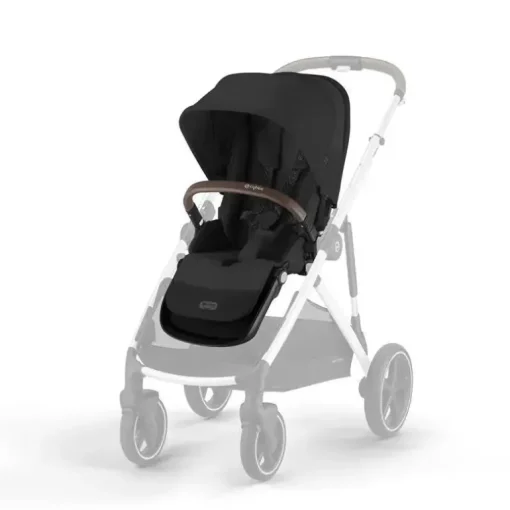 Cybex - Gazelle S 2 Segundo Assento, Preto Lua com Moldura Prateada