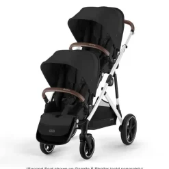 Cybex - Gazelle S 2 Segundo Assento, Preto Lua com Moldura Prateada