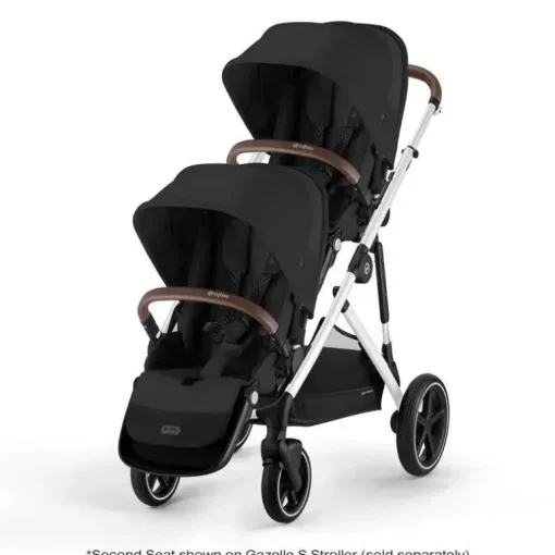 Cybex - Gazelle S 2 Segundo Assento, Preto Lua com Moldura Prateada