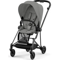 Cybex - Mios 3, Matt Black/Black Frame + Mirage Grey Seat Pack