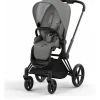 Cybex - Priam4, Matte Black/Black + Soho Grey Seat Pack